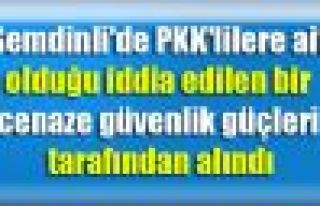 Şemdinli'de 1 PKK'linin cenazesi güvenlik güçleri...