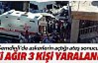 Şemdinli'de 3 kişi askerlerin açtığı ateş sonucu...