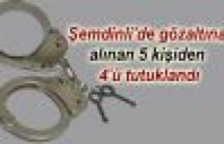 Şemdinli'de 4 kişi tutuklandı