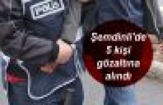 Şemdinli'de 5 kişi gözaltına alındı