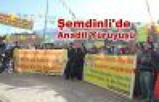 Şemdinli'de 'Anadil' Yürüyüşü