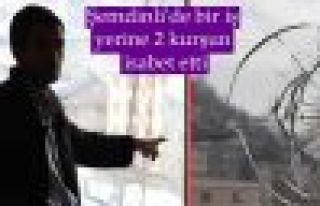 Şemdinli'de bir iş yerine iki kurşun isabet etti