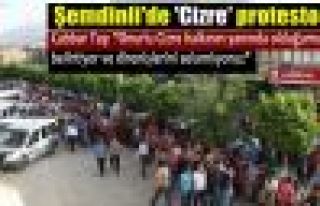 Şemdinli'de 'Cizre' protestosu