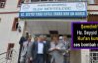 Şemdinli'de Hz. Seyyid Taha Kur'an kursuna ses bombalı...