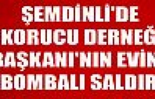 Şemdinli'de Korucu Derneği Başkanı'nın evine...
