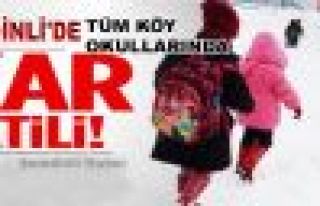 Şemdinli'de köy okulları 1 gün tatil edildi