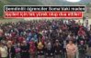 Şemdinli'de lise öğrencileri Soma'daki madenciler...