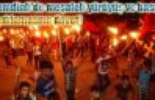 Şemdinli'de meşaleli yürüyüş ve basın açıklamasına...