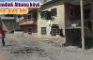 Şemdinli'de obüs atışları evlere isabet etti