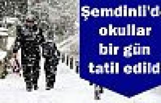 Şemdinli'de okullar bir gün daha tatil edildi