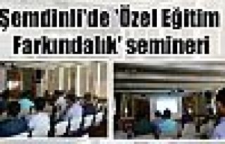 Şemdinli'de 'Özel Eğitim Farkındalık' semineri