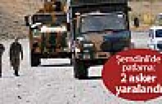 Şemdinli'de patlama: 2 asker yaralandı