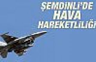 Şemdinli'de uçak hareketliliği