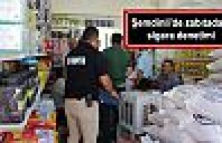 Şemdinli'de zabıtadan sigara denetimi