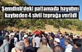 Şemdinli'deki patlamada hayatını kaybeden 4 sivil...