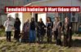 Şemdinlili kadınlar 8 Mart fidanı dikti