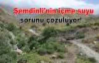 Şemdinli'nin içme suyu sorunu çözülüyor!