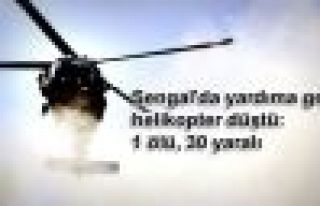 Şengal'da yardıma gelen helikopter düştü: 1 ölü,...