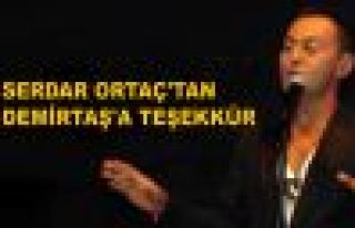 Serdar Ortaç'tan BDP'li Demirtaş'a teşekkür