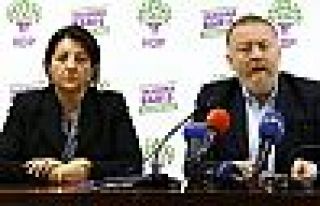 HDP Eş Genel Başkanları Sezai Temelli ve Pervin...