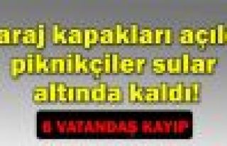 Siirt'te Baraj Kapakları Açıldı, Piknikçiler...