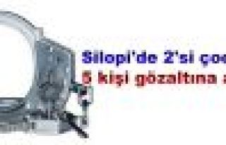 Silopi'de 2'si çocuk, 5 kişi gözaltına alındı