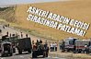 Silvan'da askeri aracın geçişi sırasında patlama