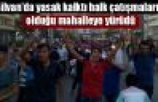 Silvan'da yasağı kalktı halk çatışmaların olduğu...