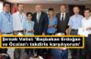 Vali İpek: 'Başbakan Erdoğan ve Öcalan'ı takdirle...