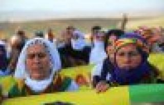 Cizre'de de Rojava için çadır kuruldu