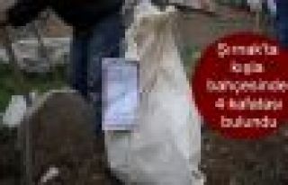 Şırnak'ta kışla bahçesinde 4 kafatası bulundu