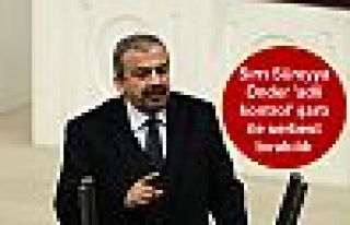 Sırrı Süreyya Önder 'adli kontrol' şartı ile...