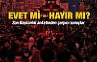 Son referandum anketinde 'Hayır' önde