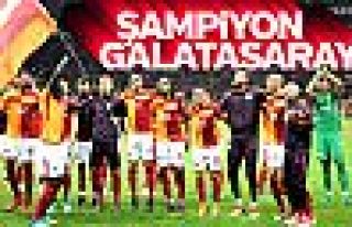 Süper Lig şampiyonu Galatasaray oldu