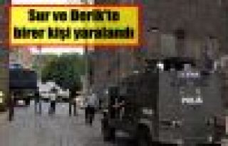 Sur ve Derik'te birer kişi yaralandı