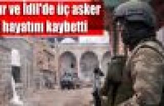 Sur ve İdil'de üç asker hayatını kaybetti