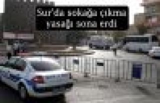 Sur'da sokağa çıkma yasağı sona erdi