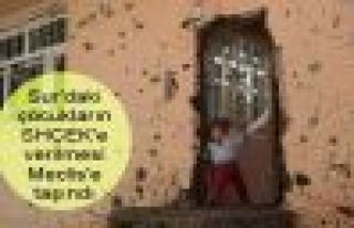 Sur'daki çocukların SHÇEK'e verilmesi Meclis'e...