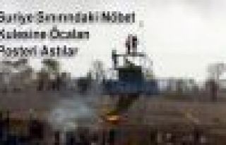 Suriye Sınırındaki Nöbet Kulesine Öcalan Posteri...