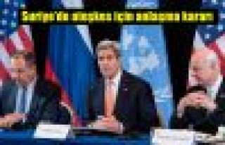 Suriye'de ateşkes için anlaşma kararı