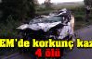 TEM'de korkunç kaza: 4 ölü