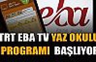 TRT EBA TV'de 'Yaz Okulu' yarın başlıyor