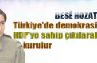 Türkiye'de demokrasi HDP'ye sahip çıkılarak kurulur