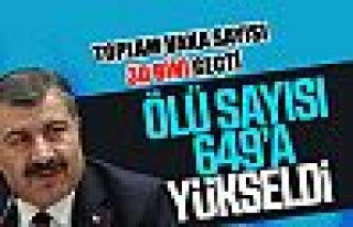 Türkiye'de koronadan ölenlerin sayısı 649'a çıktı