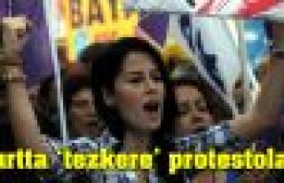 Türkiye'de 'tezkere' protestoları