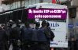 Üç kentte ESP ve SGDF'ye polis operasyonu