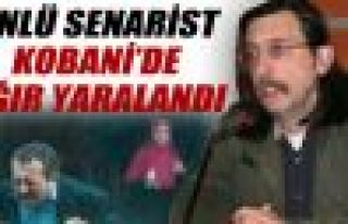 Ünlü senarist Kobani'de yaralandı