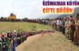 Üzümkıran köyünde çifte düğün