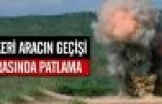 Van'da askeri aracın geçişi sırasında patlama