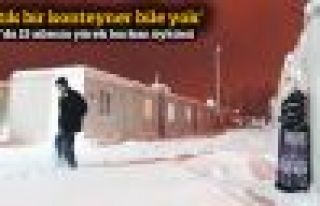 Van'da konteynerler kış ortasında kaldırıldı